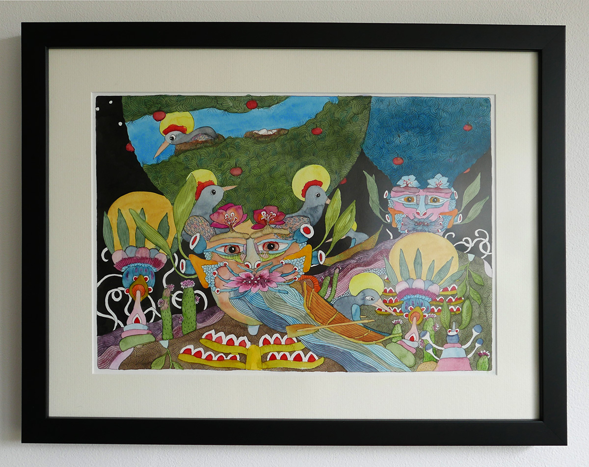 Pluju kolem jabloní