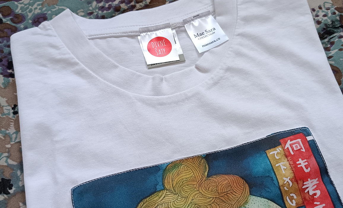 bavlněné tričko „Nani mo kangaenai”